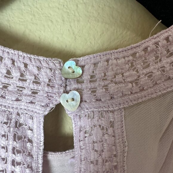 URBAN OUTFITTERS Kimchi Blue Lilac Lace Sheer Back BodyCon Lace Dress Size XS - Picture 9 of 10